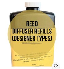 Designer Reed Diffuser Refill Perfume Fragrance Oil Neutralise Air Fresh by EOOC