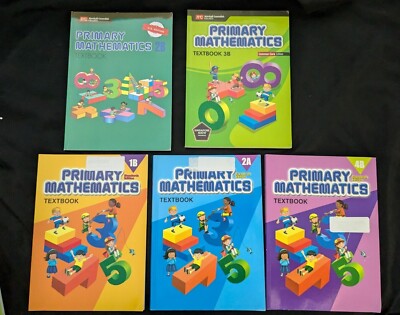 Singapore Primary Mathematics Textbooks 1B, 2A, 2B, 3B, 4B  Pick One NEW
