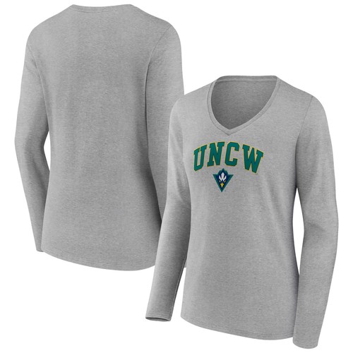 UGP Campus Apparel UNC Wilmington Seahawks Arch Logo Long Sleeve T-Shirt - 2XL, White