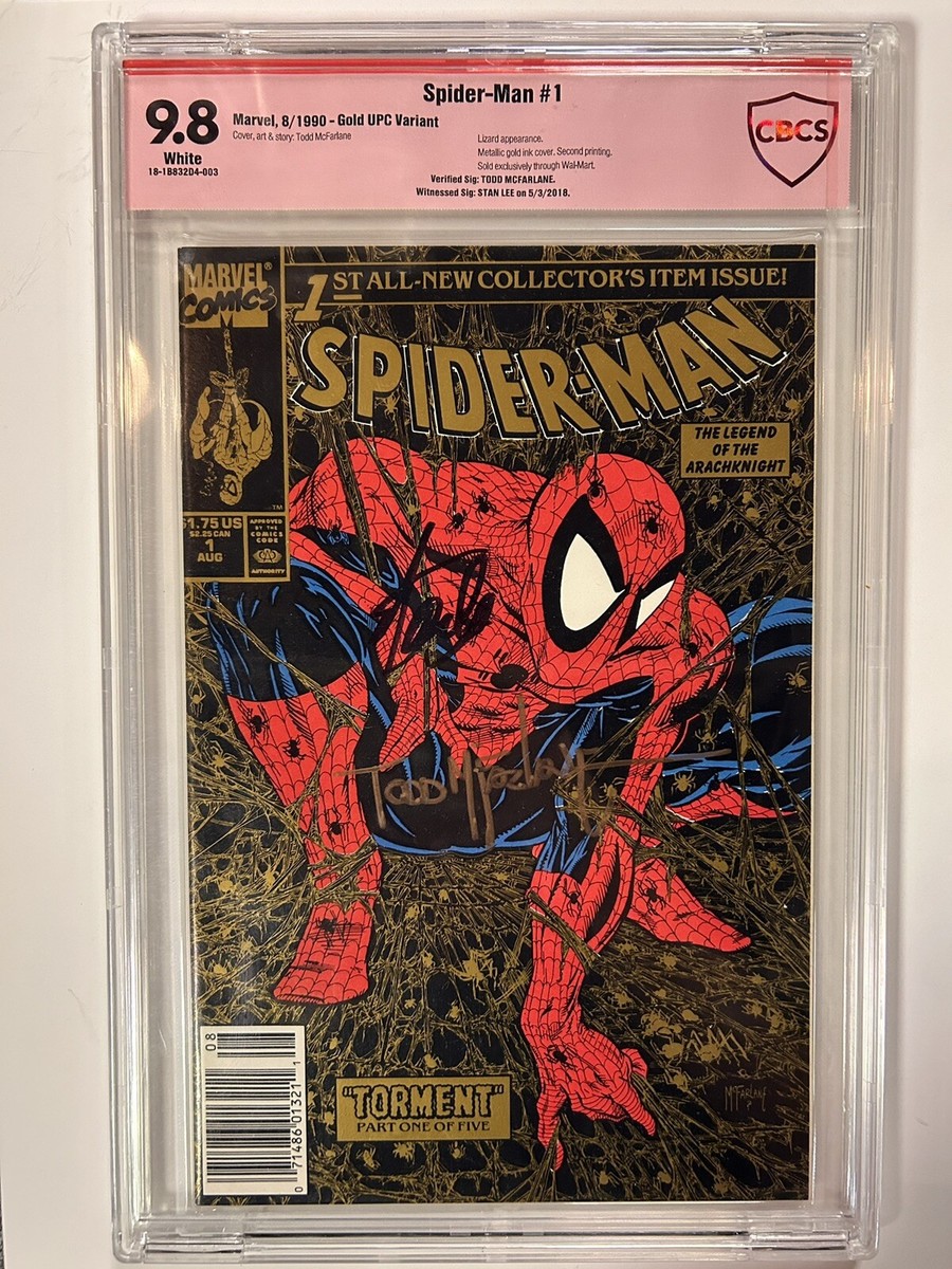 Spider-Man #1 9.8 NEAR MINT Gold Edition CBCS Signed By Stan Lee