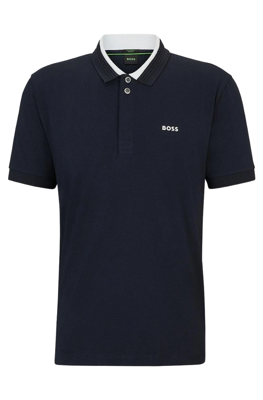 HUGO BOSS DARK BLUE SHIRT POLO PADDY 1 50506182402