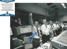 GERALD GRIFFIN NASA APOLLO 13 FLIGHT DIRECTOR SIGNED 8x10 PHOTO C BECKETT COA