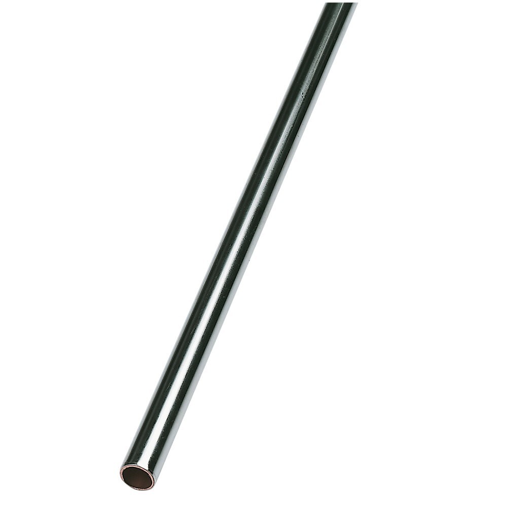 Chrome plated copper pipe tube 15mm / 22mm diameter length