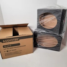 2-Pack Audiotek CA-691S Fits 6x9” Single Square Enclosure New Other Cat#JK