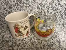 Lot Of Two Rare Vintage Coffee Mugs / Cups Mcdonalds Garfield 1978 Hallmark 1988