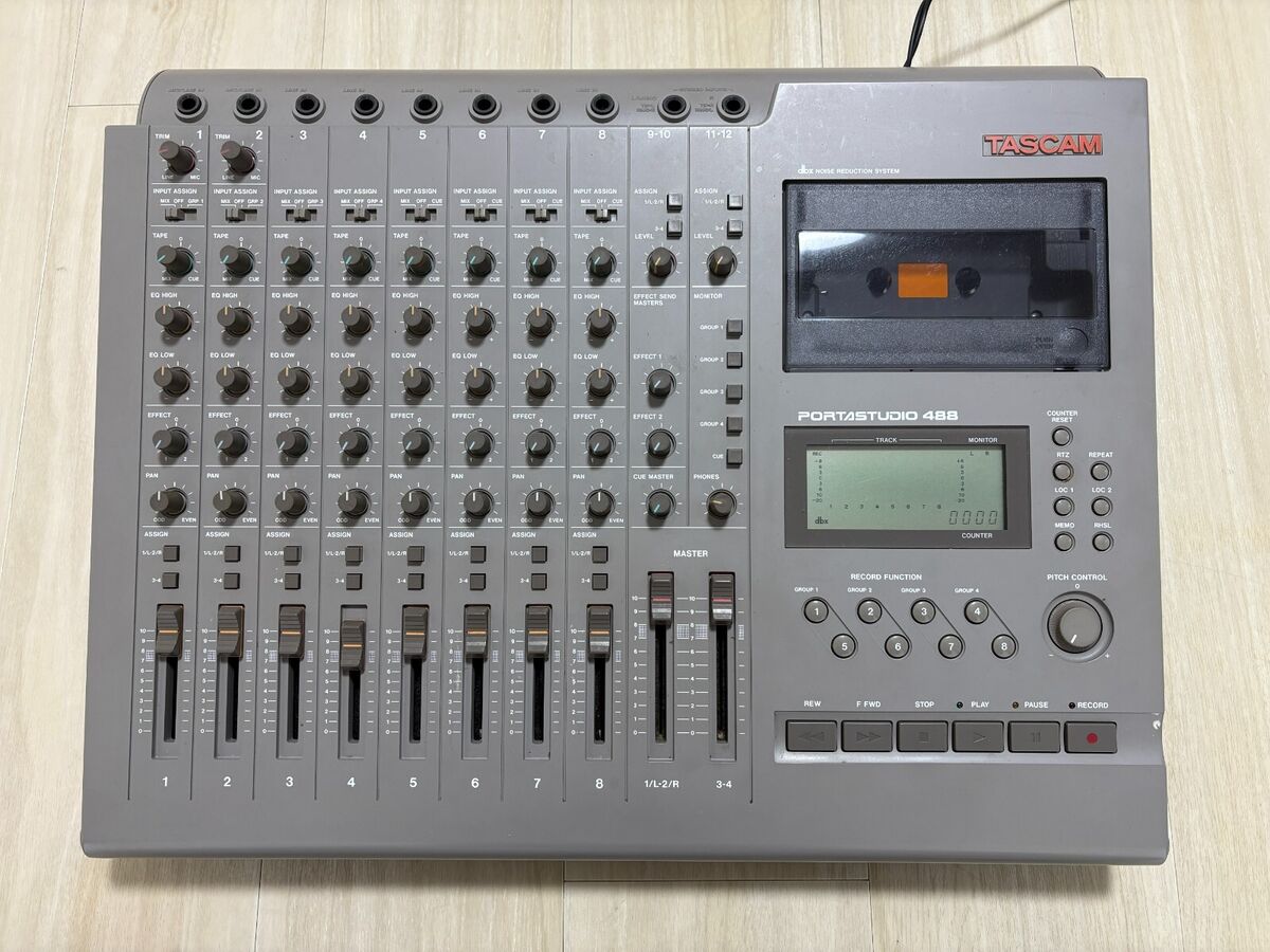 Tascam Portastudio 488 8-Track Multitrack Cassette Tape Tascam Portastudio 488 8-Track Multitrack Cassette Tape