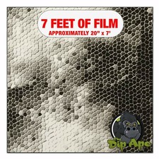 Hydrographic film Black Clear Textile hydro dipping 7' x 20" hydro dip