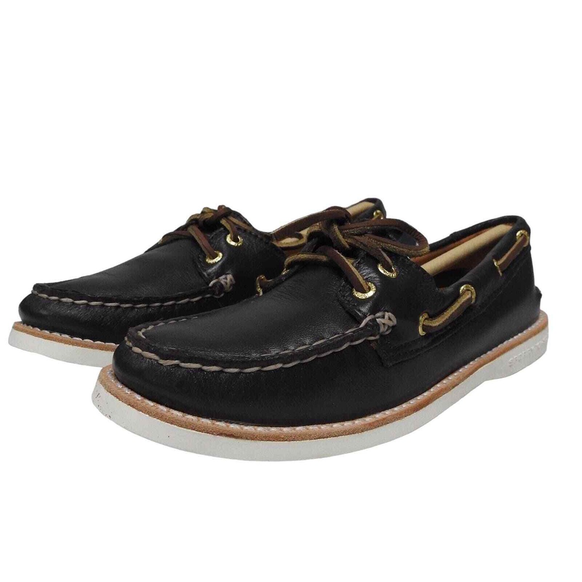 Sperry Top Sider Gold Cup women's size M Dark brown eye boat shoe  loafers