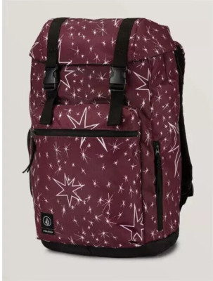 VOLCOM Ruckfold Pinot Rucksack weinrot rot Sterne stars New NEUWARE PORTOFREI !!