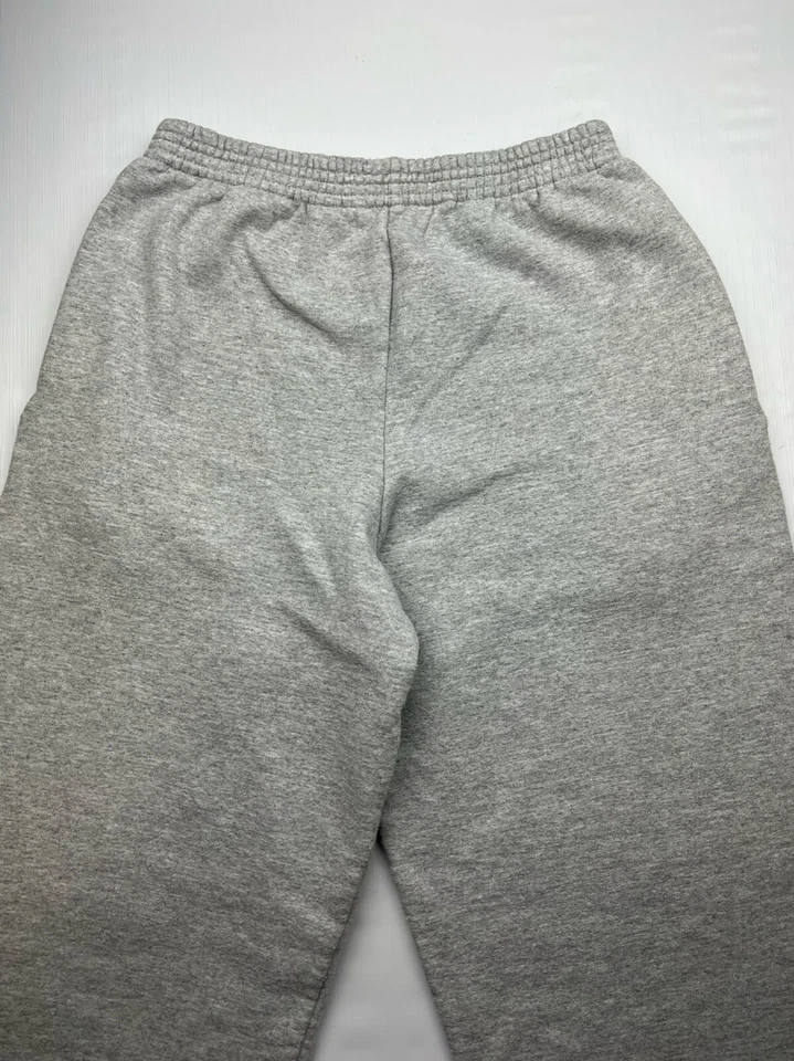 Pantalones deportivos grandes Champion para niños gris cintura elástica pierna recta ecológicos auténticos Foto 3 de 4