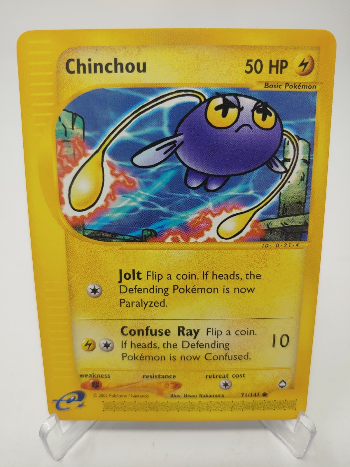 Pokemon Chinchou 71/147 Aquapolis NM