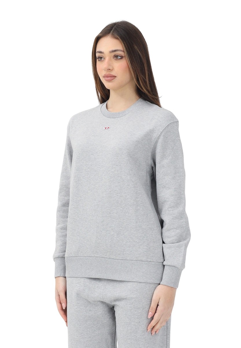 DIESEL Felpe Donna Grigio Felpa girocollo Felpa girocollo Sginnd