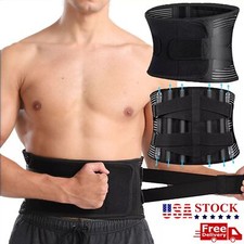 Adjustable Lower Back Brace Lumbar Support Waist Belt for Men Women Pain Relief.