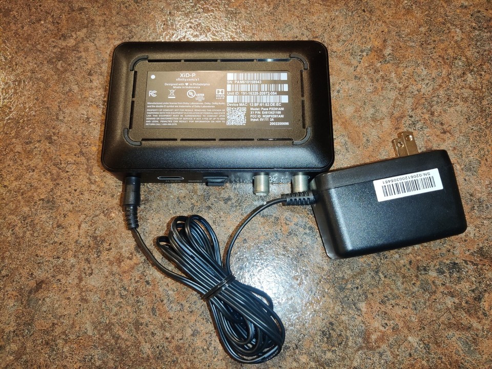 XFinity XiDP Comcast Top Cable Box w Power Cord Pace PXD01ANI eBay
