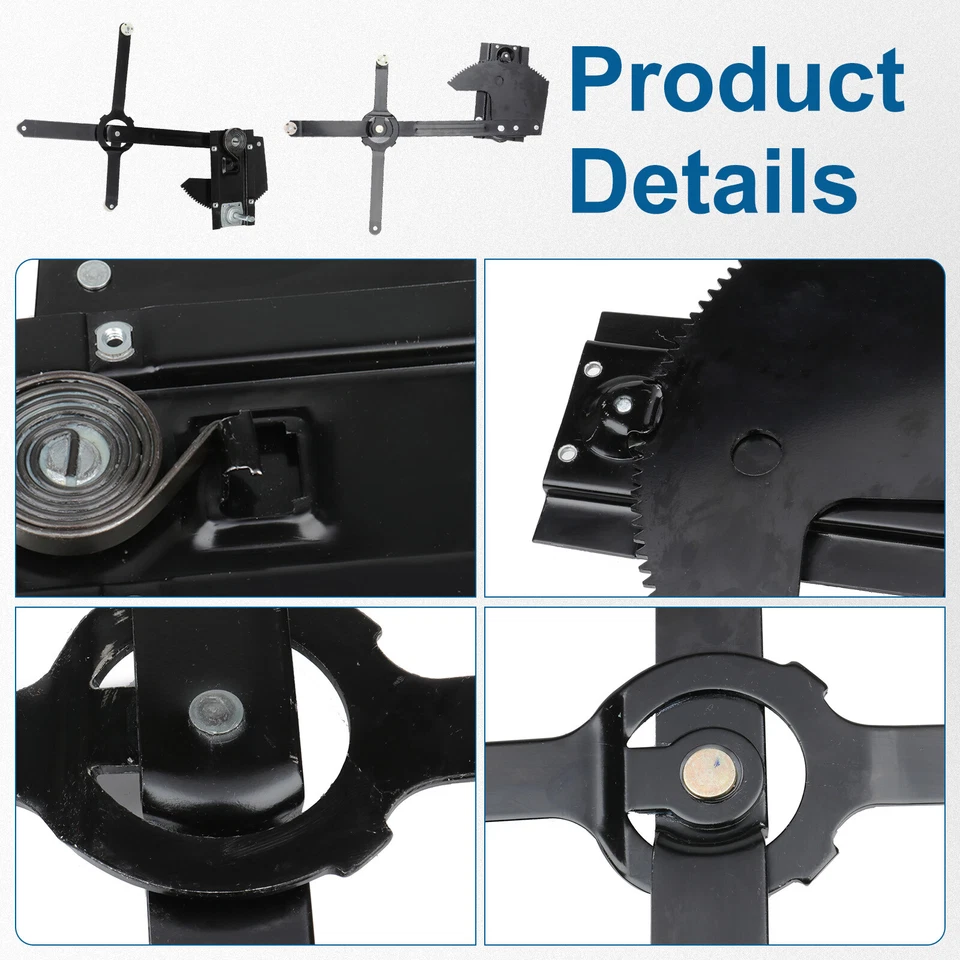 For 1987-1991 GMC R2500 V1500 V2500 Suburban Front Left Manual Window Regulator - Image 2 of 4