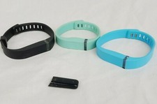 Fitbit Flex Wireless Activity Sleep Tracker Module with 3 bands blue black FB401