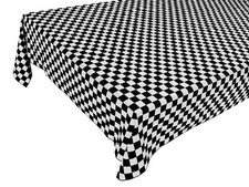 Checkerboard Print Tablecloth for Wedding/Birthdays/NASCAR Party Special Events