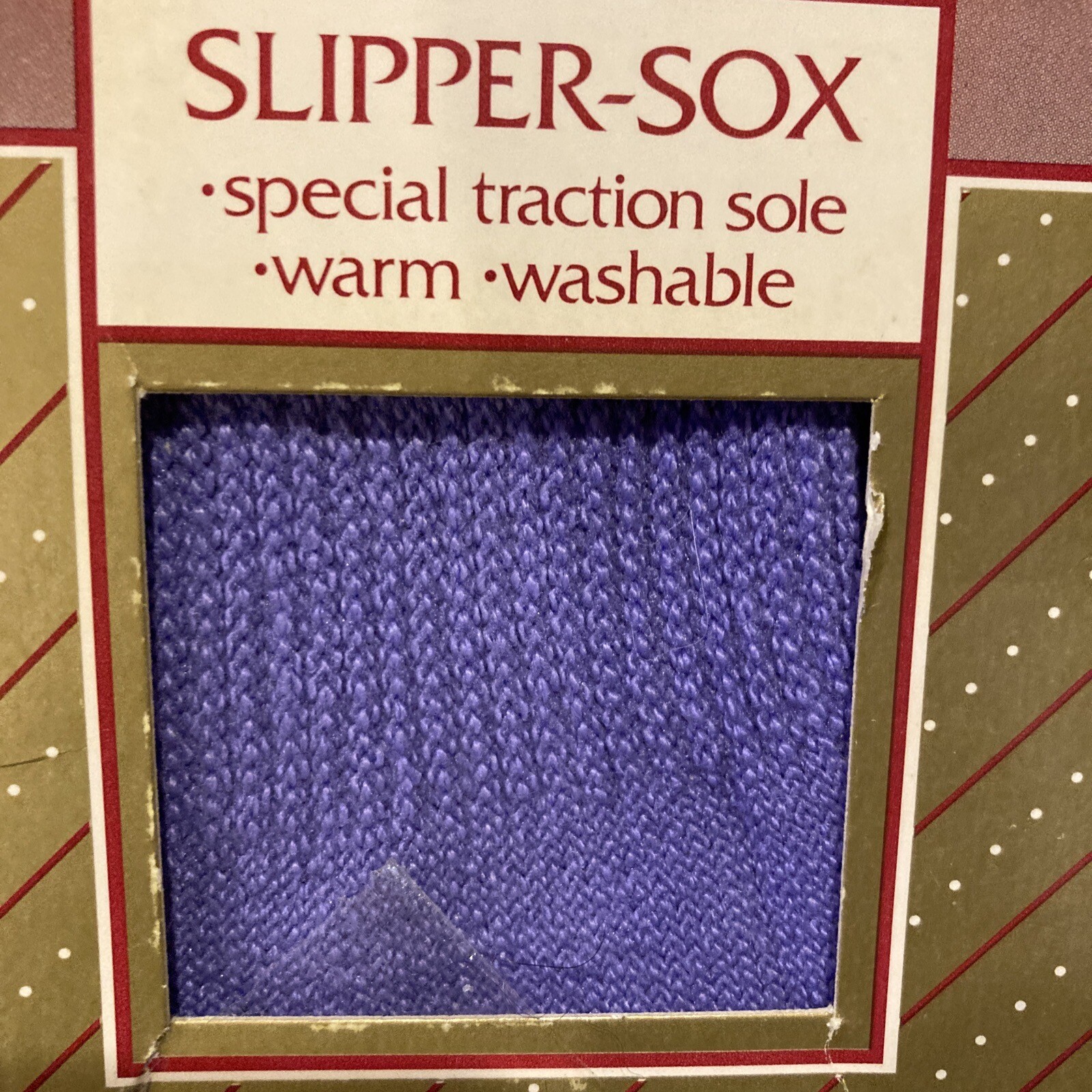 Vintage Totes Toasties Socks Women’s Purple Slipper Sox One Size Fits