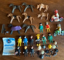 LOT 1974 Vintage Playmobil Geobra Figures Accessories Construction Tools Knights
