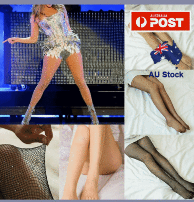 Women Sexy Rhinestone Fishnet Net Mesh Socks Stockings Tights Pantyhose  Hosiery
