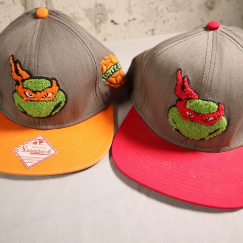 TMNT Nickelodeon Snapback Hats Lot Leonardo, Donatello, Raphael and Michelangelo - Picture 3 of 13