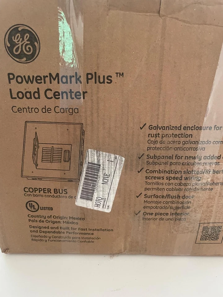 GE TLM812RCUP terminal principal de carga interior 125 amperios 8 espacios 16 circuitos Foto 3 de 4