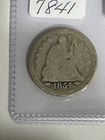 1854 P SEATED LIBERTY QUARTER