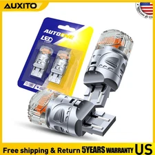 AUTOONE 7443 7440 7444 Anti Hyper Flash Amber LED Turn Signal Light CANBUS