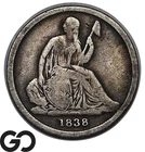 1838-O Seated Liberty Dime, Rare New Orleans Issue