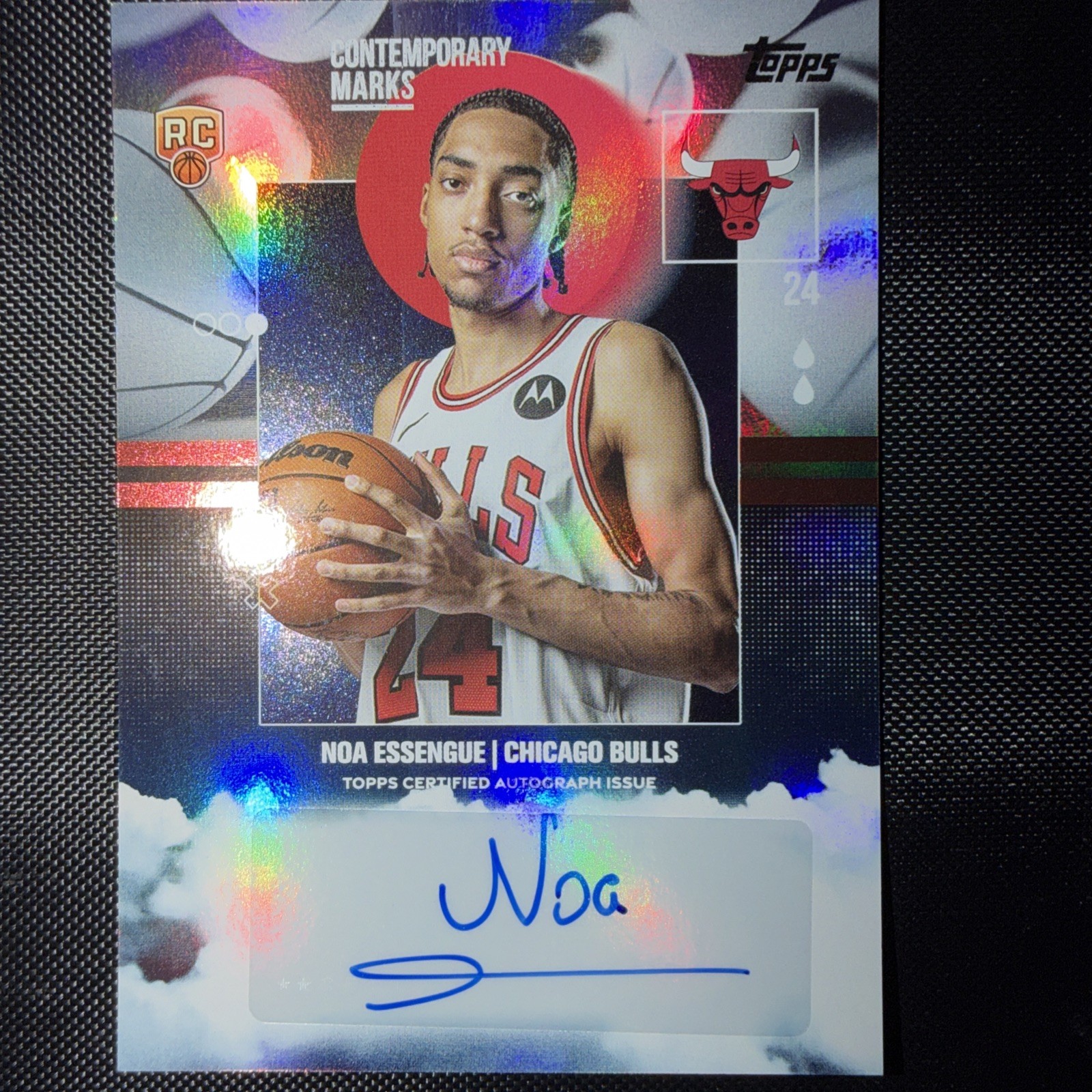2025-26 Topps Contemporary Marks Noa Essengue #CM-NE Rainbow Foilboard (AU, RC)