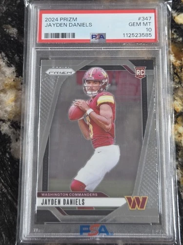 2024 Jayden Daniels RC #347 Panini Prizm PSA 10 Gem Mint