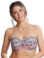 30GG Panache Eclectic Boho Strapless Bikini Top SW1813 Twist Bandeau Swimwear