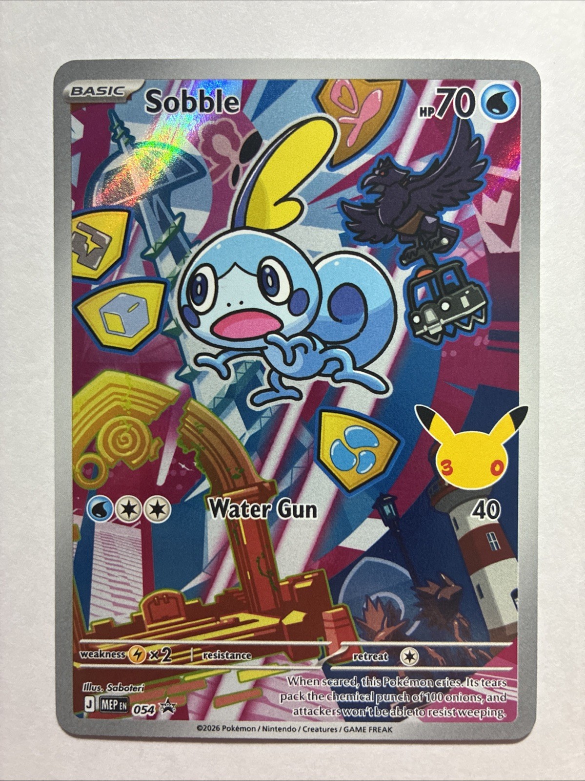 Sobble [30th Anniversary] 54/-- ME Black Star Promos Promo NM 22K