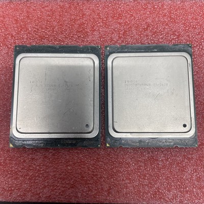 Set 2x Intel Xeon E5-2670 SR0KX 20MB L3 Cache 2.60GHz 8-Core 115W CPU (C007)