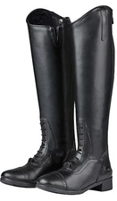 Pair Of Saxon Women’s Boots (Syntovia Tall Field Boots): Size 11 XWide, Black.