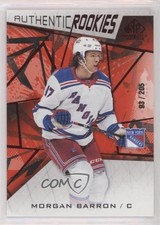 2021 SP Game Used Authentic Rookies Red Fragment 93/205 Morgan Barron #152 06wk