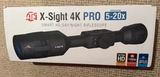 ATN X-Sight 4K Pro 5-20x Smart Day/Night Rifle Scope - Black .Brand new