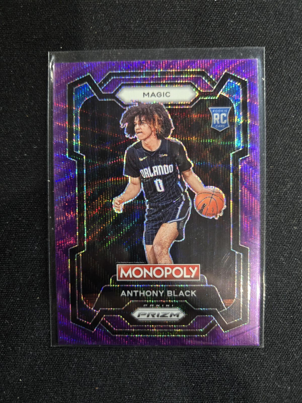 2023-24 Panini Prizm Anthony Black RC Monopoly Purple Wave Prizm #66