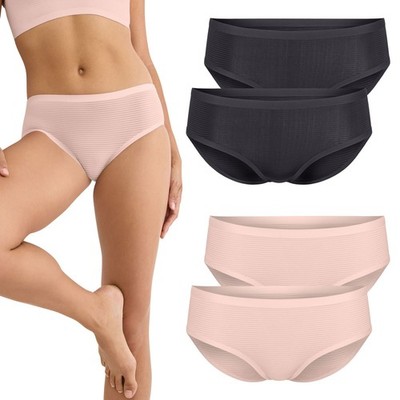 2er SPARPACK SLOGGI Damen Slips Zero Feel Air Hipster schwarz rosa S M L XL 