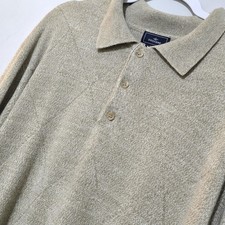 Dockers Men  s Tan/Brown Sweater Long Sleeve and Collar Size 3XL