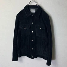 WACKOMARIA Suede Leather Trucker Jacket M Black Japan Made Authentic
