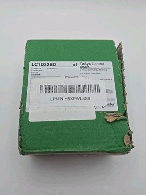 Schneider LC1D32BD Contactor 32A 24VDC Coil 1NO+1NC TeSys NEW
