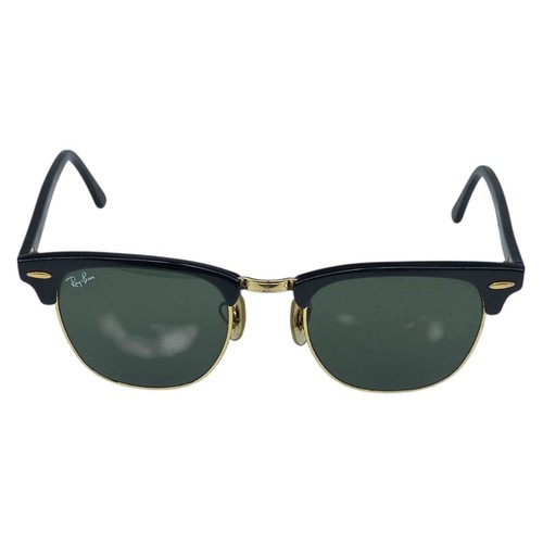 Ray Ban Women's Black Clubmaster Sunglasses RB 3016 W0365 49 21 3N