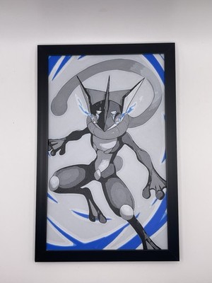 Greninja Pokemon 3D Print 8''x5''