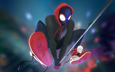 Marvel spiderman into the spiderverse miles Custom Gaming Mat Desk 6420