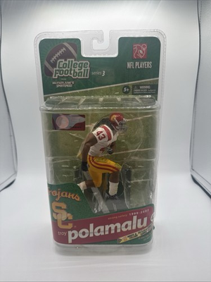 #ad McFarlane NCAA Football Series 3 Troy Polamalu USC Trojans White Jersey Variant# $80.00