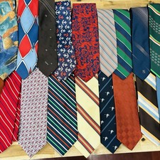 Lot of 18 Vintage 60s 70s Neck Ties Silk Polyester Loud Colorful Wild Patterns