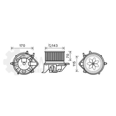 Elektromotor Innenraumgebläse für MINI Mini Clubvan Cooper D Bj.12-14