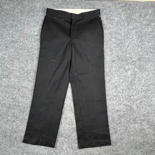 Dickies Work Pants Mens 33x30 Black Original Fit Straight Leg Workwear