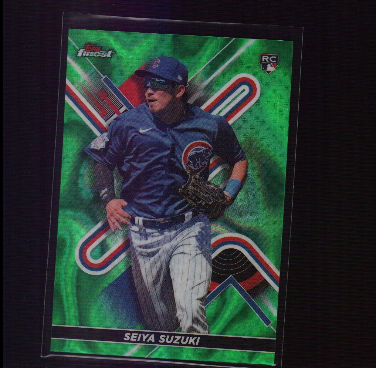 2022 Topps Finest Seiya Suzuki #41 Green Lava Refractor /99